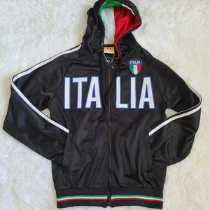 Black Italia Full Zip Track Jacket NWT SZ XS